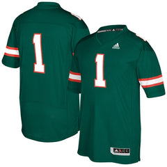 #1 Miami Hurricanes  Special Games Premier Football Jersey - Green 2019