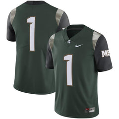 #1 Michigan State Spartans Limited Football Jersey - Green 2019