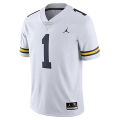 #1 Michigan Wolverines Limited Football Jersey - White 2019