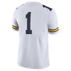 Image of #1 Michigan Wolverines Limited Football Jersey - White 2019