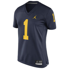 #1 Michigan Wolverines Women's Game Replica Football Jersey - Navy 2019