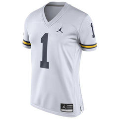 #1 Michigan Wolverines Women's Game Replica Football Jersey - White 2019