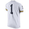 Image of #1 Michigan Wolverines Women's Game Replica Football Jersey - White 2019