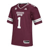 Image of #1 Mississippi State Bulldogs  Premier Jersey - Maroon 2019