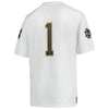 Image of #1 Notre Dame Fighting Irish Under Armour Youth Team Replica Football Jersey – White 2019