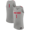 Image of #1 Ohio State Buckeyes College Basketball Replica Jersey – Gray 2019