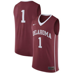 #1 Oklahoma Sooners Basketball Replica Jersey - Crimson 2019