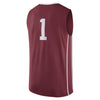 Image of #1 Oklahoma Sooners Basketball Replica Jersey - Crimson 2019