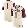 Image of #1 Oklahoma Sooners Limited Football Jersey - Cream 2019