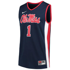 #1 Ole Miss Rebels Team Basketball Jersey – Navy 2019