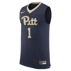 #1 Pitt Panthers Replica Basketball Jersey - Navy 2019