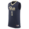 Image of #1 Pitt Panthers Replica Basketball Jersey - Navy 2019