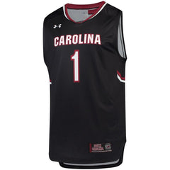 #1 South Carolina Gamecocks Under Armour Replica Performance Basketball Jersey – Black 2019