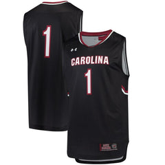 #1 South Carolina Gamecocks Under Armour Replica Performance Basketball Jersey – Black 2019