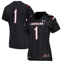 #1 South Carolina Gamecocks Under Armour Women's Finished Replica Jersey – Black 2019