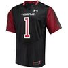 Image of #1 Temple Owls Under Armour Replica Football Jersey - Black 2019