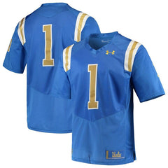 #1 UCLA Bruins Under Armour Premier Football Jersey – Blue 2019