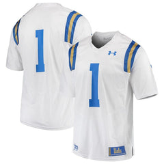 #1 UCLA Bruins Under Armour Premier Football Jersey – White 2019