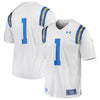 Image of #1 UCLA Bruins Under Armour Premier Football Jersey – White 2019