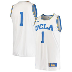 #1 UCLA Bruins Under Armour Replica Basketball Jersey - White 2019