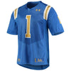 Image of #1 UCLA Bruins Under Armour Team Replica Football Jersey – Blue 2019