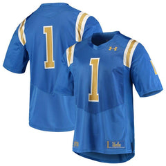 #1 UCLA Bruins Under Armour Team Replica Football Jersey – Blue 2019