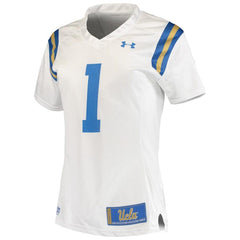 #1 UCLA Bruins Under Armour Women's Team Replica Football Jersey – White 2019