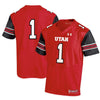 Image of #1 Utah Utes Under Armour Premier Football Jersey – Red 2019