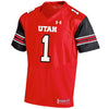 Image of #1 Utah Utes Under Armour Team Replica Football Jersey – Red 2019