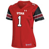 Image of #1 Utah Utes Under Armour Women's Finished Replica Jersey – Red 2019