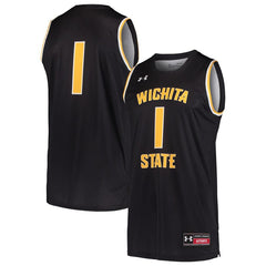 #1 Wichita State Shockers Under Armour Replica Basketball Jersey - Black 2019