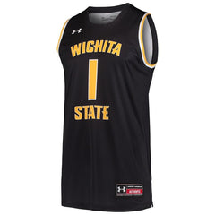 #1 Wichita State Shockers Under Armour Replica Basketball Jersey - Black 2019