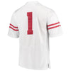 Image of #1 Wisconsin Badgers Under Armour Premier Football Jersey – White 2019