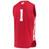 Image of #1 Wisconsin Badgers Under Armour Replica Basketball Jersey - Red 2019