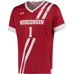 #1 Wisconsin Badgers Under Armour Replica Performance Soccer Jersey - Red 2019