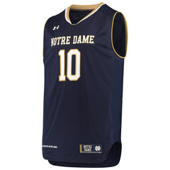 #10 Notre Dame Fighting Irish Under Armour Replica Basketball Jerseys - Navy 2019