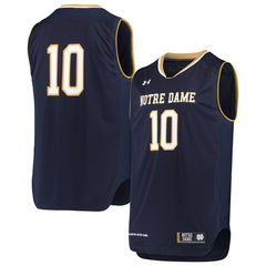 #10 Notre Dame Fighting Irish Under Armour Replica Basketball Jerseys - Navy 2019