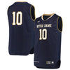 Image of #10 Notre Dame Fighting Irish Under Armour Replica Basketball Jerseys - Navy 2019