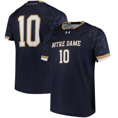 #10 Notre Dame Fighting Irish Under Armour Replica Performance Soccer Jersey - Navy 2019