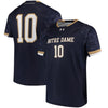 Image of #10 Notre Dame Fighting Irish Under Armour Replica Performance Soccer Jersey - Navy 2019