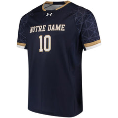 #10 Notre Dame Fighting Irish Under Armour Replica Performance Soccer Jersey - Navy 2019