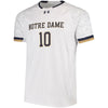 Image of #10 Notre Dame Fighting Irish Under Armour Replica Performance Soccer Jersey - White 2019