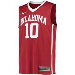 #10 Oklahoma Sooners Replica Basketball Jersey - Crimson 2019