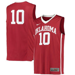 #10 Oklahoma Sooners Replica Basketball Jersey - Crimson 2019