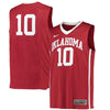 Image of #10 Oklahoma Sooners Replica Basketball Jersey - Crimson 2019