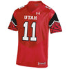 Image of #11 Utah Utes Under Armour Premier Jersey - Red 2019