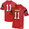 Image of #11 Utah Utes Under Armour Premier Jersey - Red 2019