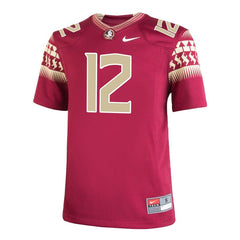 #12 Florida State Seminoles Youth Replica Home Jersey - Garnet 2019