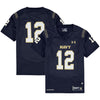 Image of #12 Navy Midshipmen Under Armour Youth Premier Performance Jersey - Navy 2019