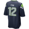 Image of 12s Seattle Seahawks Alternate Game Jersey - College Navy 2019